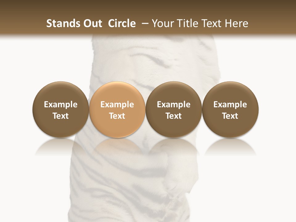 Striped Fang Creature PowerPoint Template