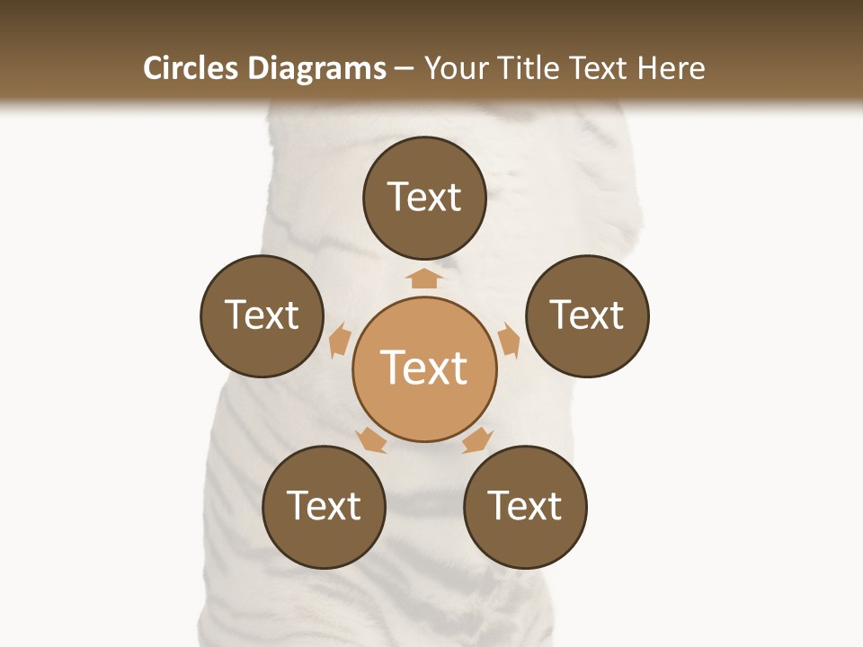 Striped Fang Creature PowerPoint Template