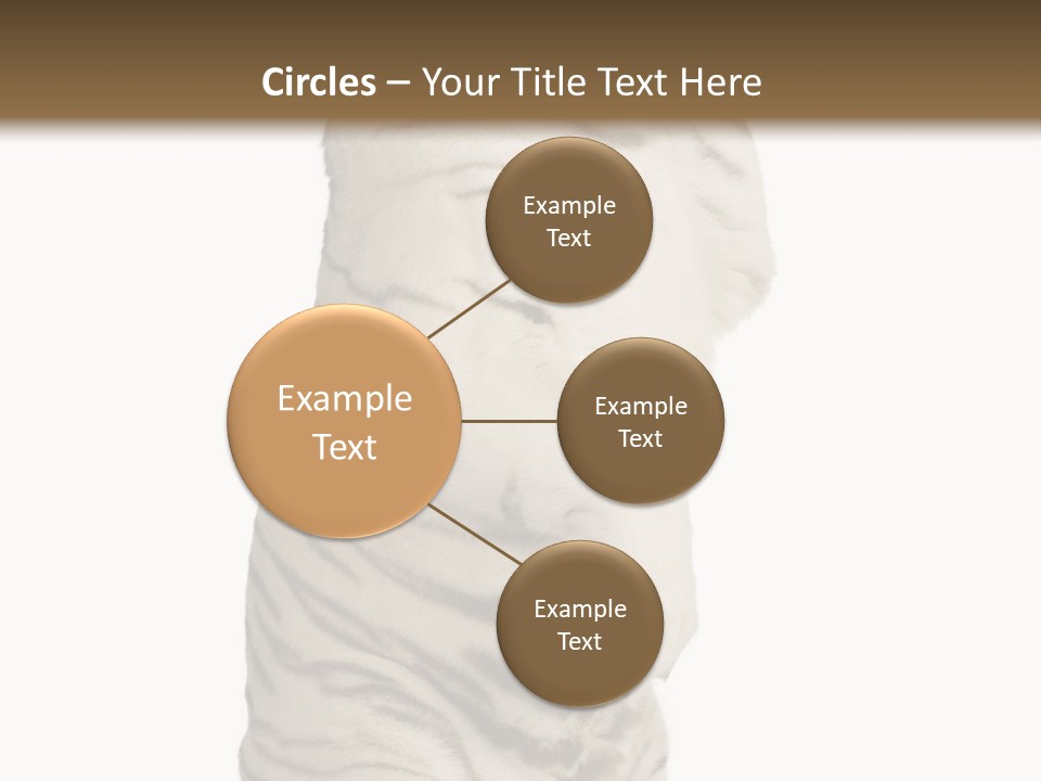 Striped Fang Creature PowerPoint Template