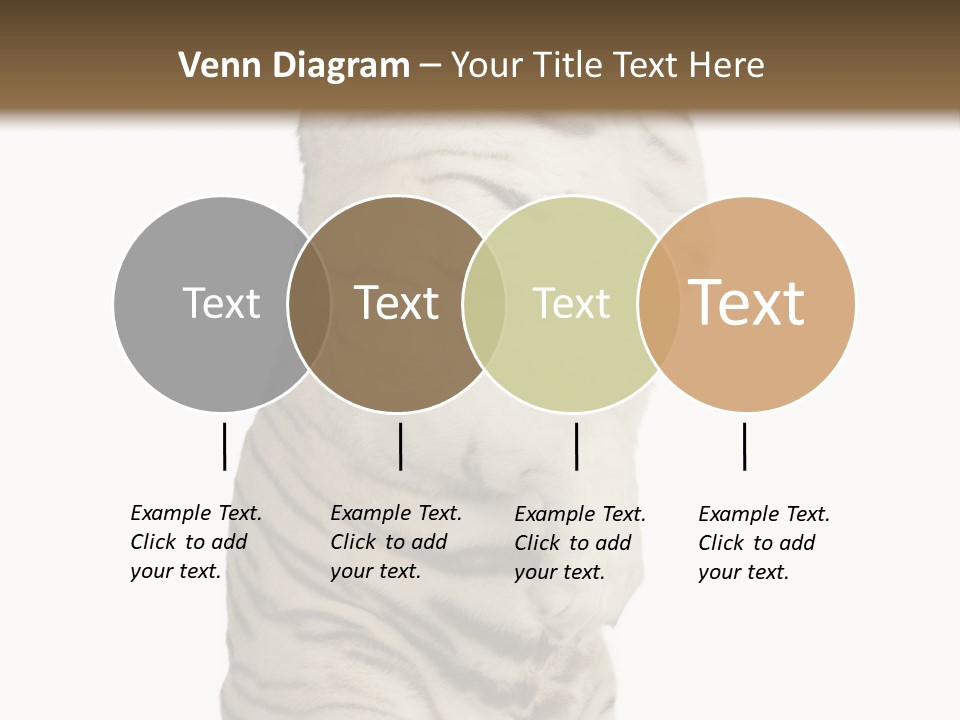Striped Fang Creature PowerPoint Template