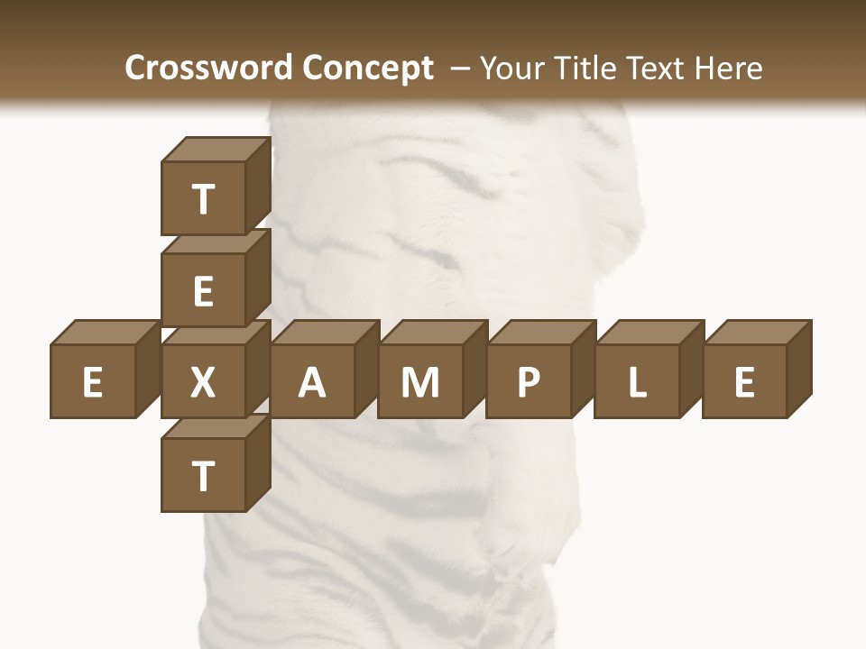 Striped Fang Creature PowerPoint Template