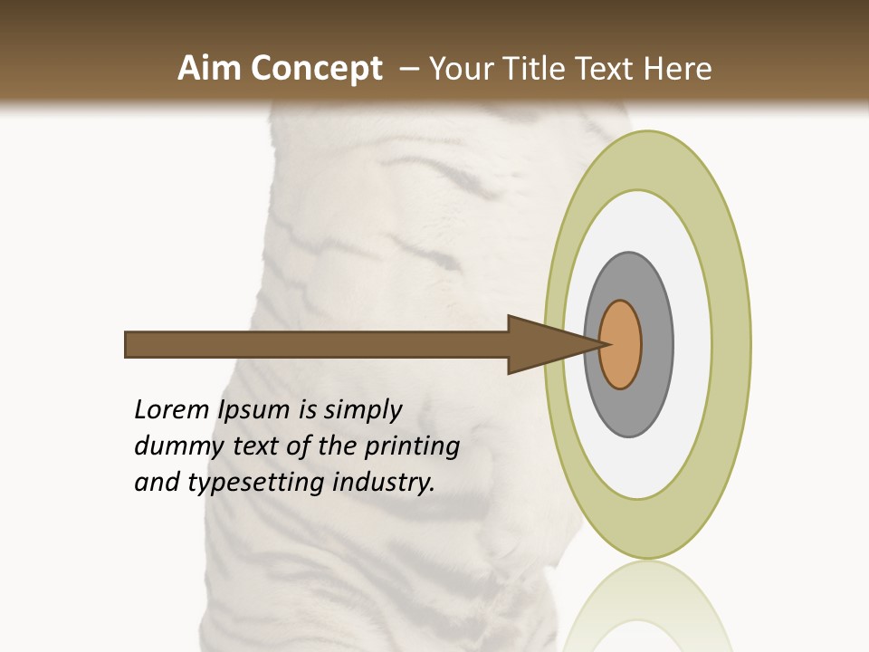 Striped Fang Creature PowerPoint Template