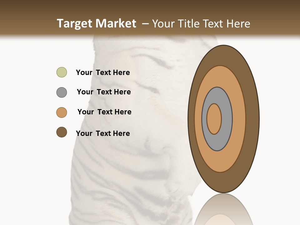 Striped Fang Creature PowerPoint Template