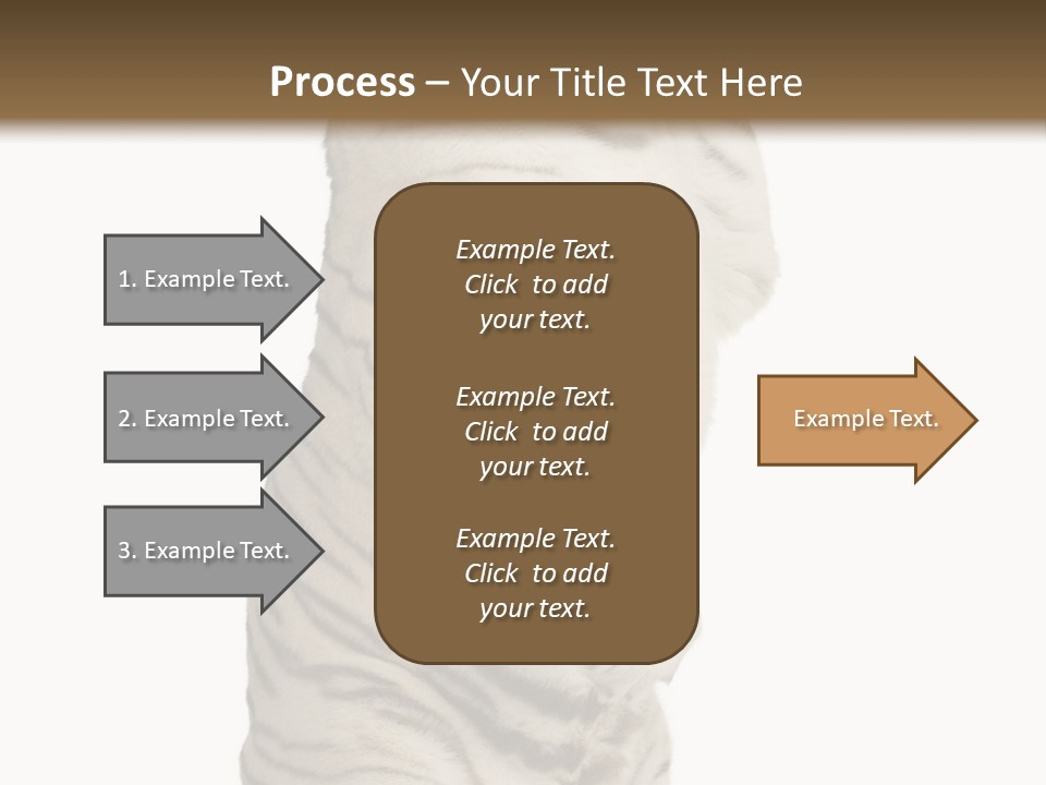 Striped Fang Creature PowerPoint Template