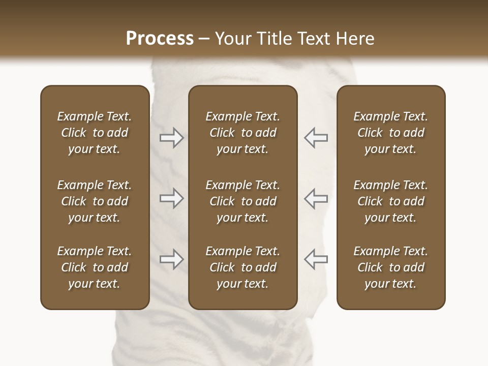 Striped Fang Creature PowerPoint Template