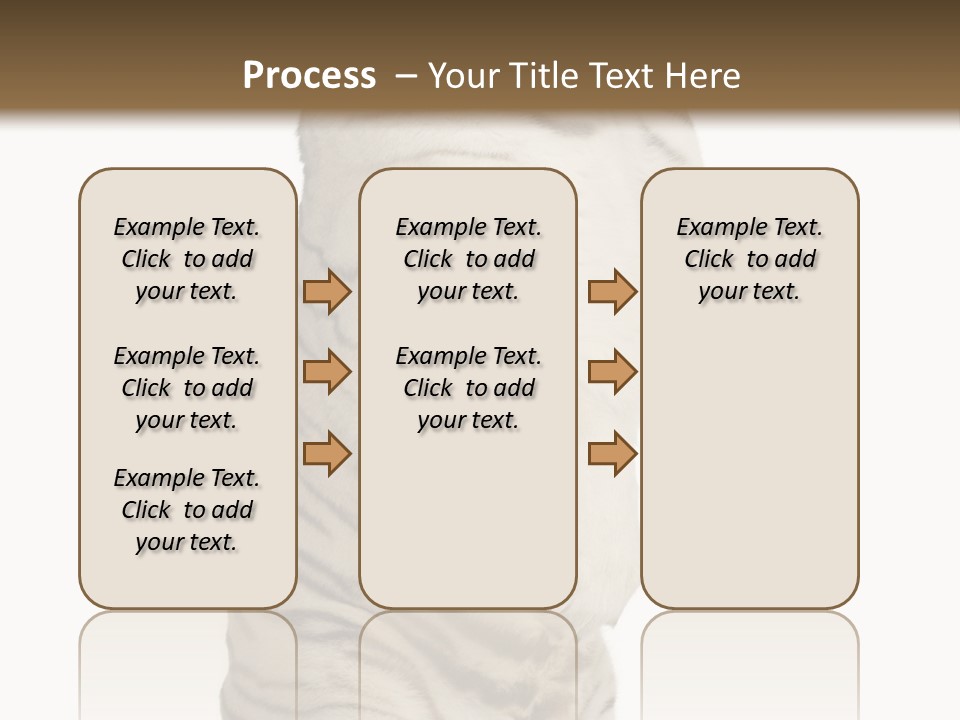 Striped Fang Creature PowerPoint Template