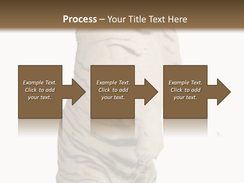 Striped Fang Creature PowerPoint Template