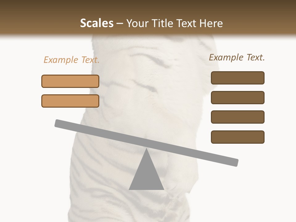 Striped Fang Creature PowerPoint Template