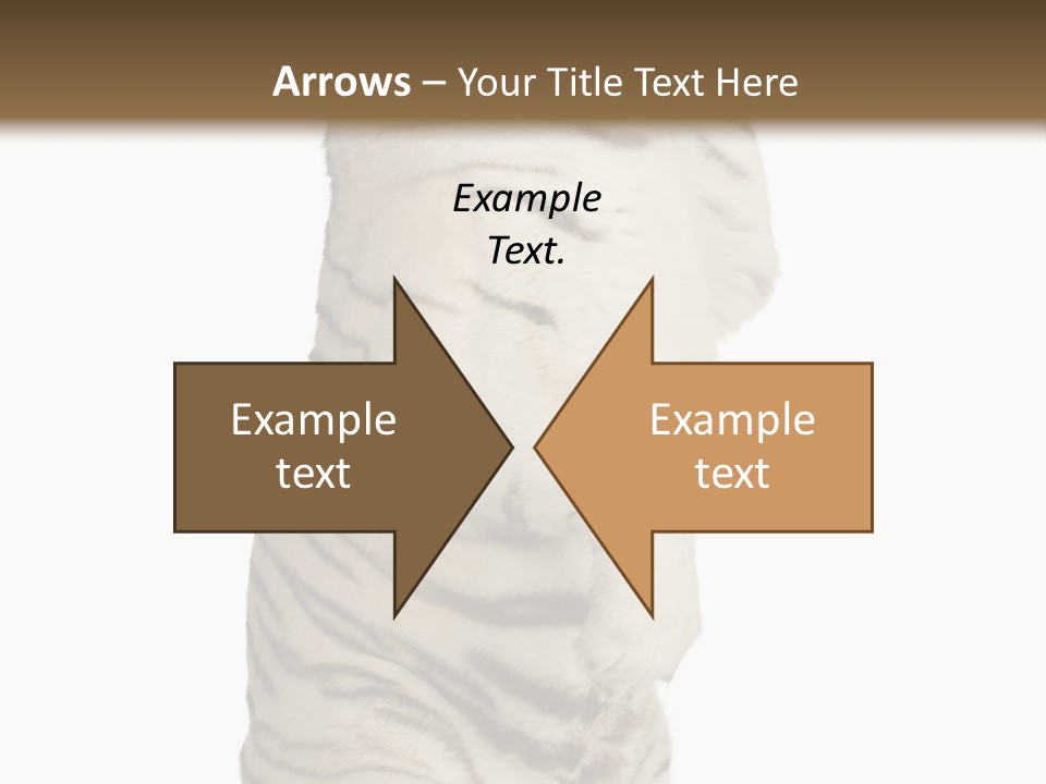 Striped Fang Creature PowerPoint Template