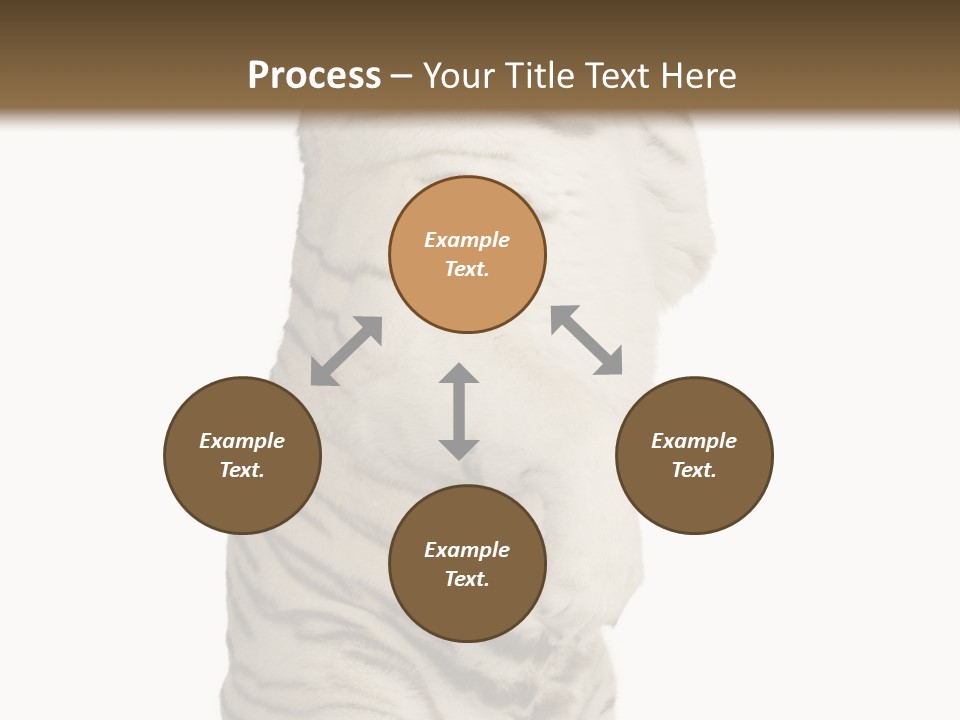 Striped Fang Creature PowerPoint Template