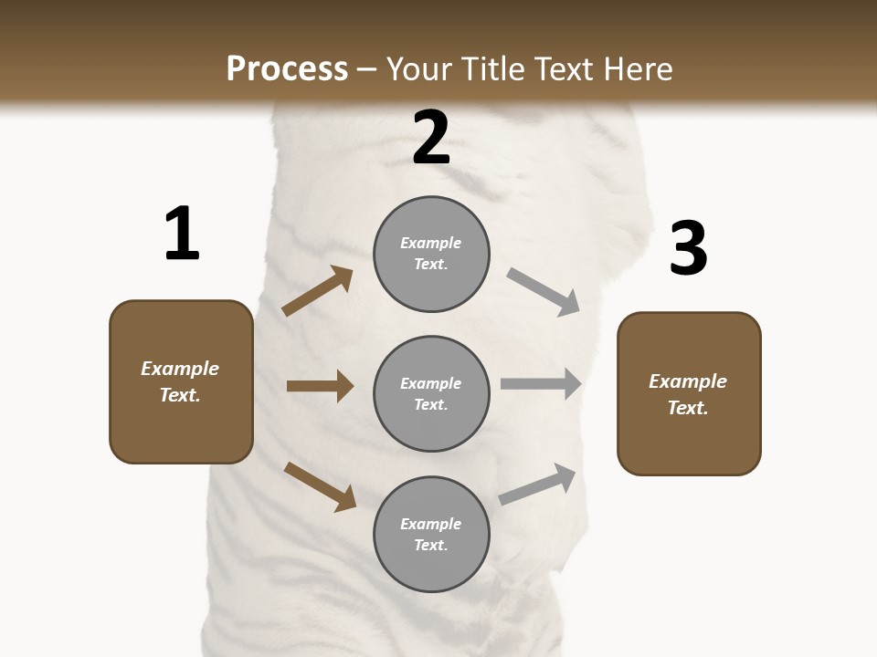 Striped Fang Creature PowerPoint Template