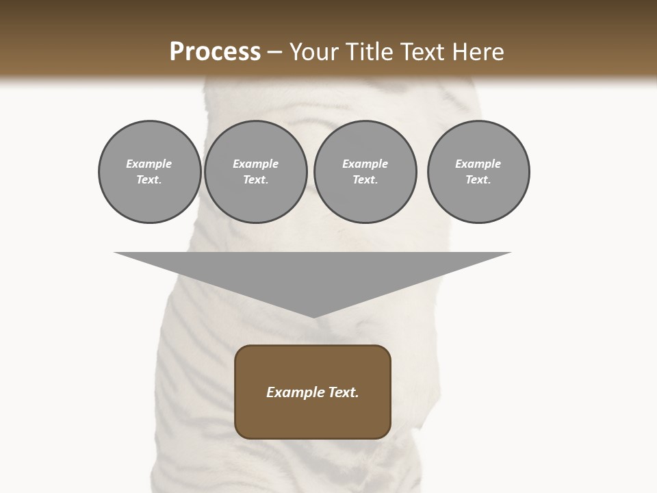 Striped Fang Creature PowerPoint Template