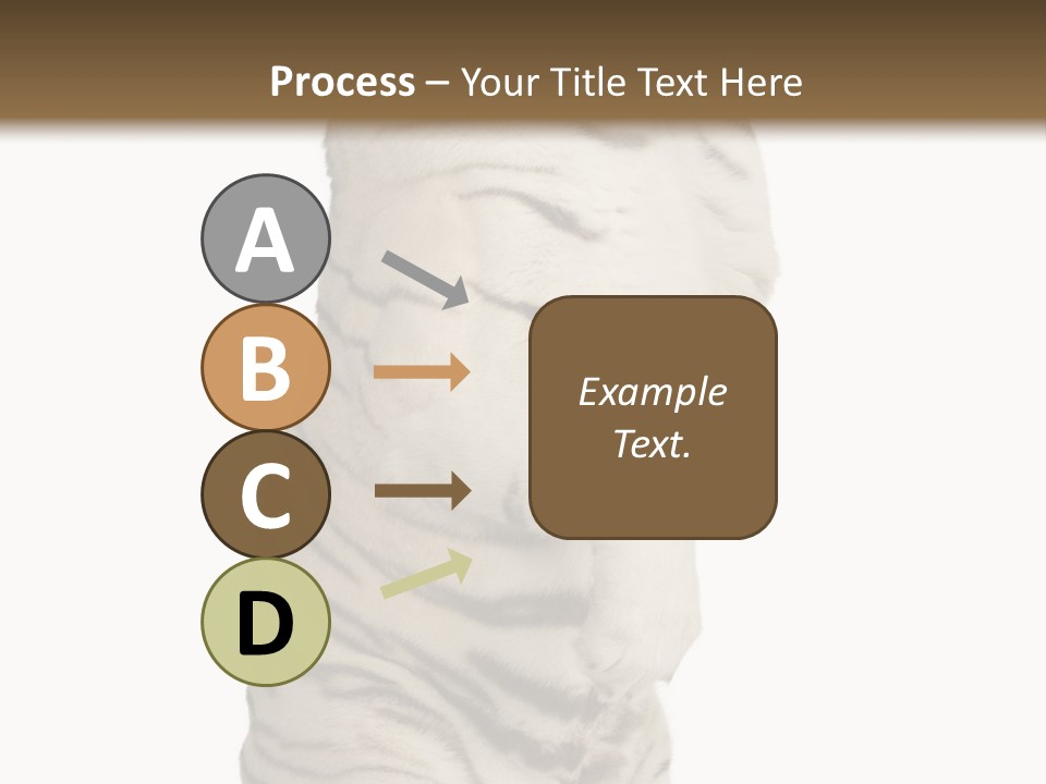 Striped Fang Creature PowerPoint Template
