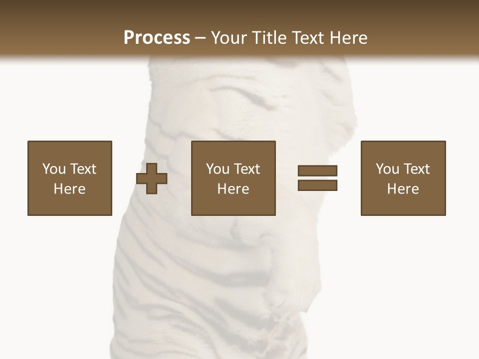 Striped Fang Creature PowerPoint Template