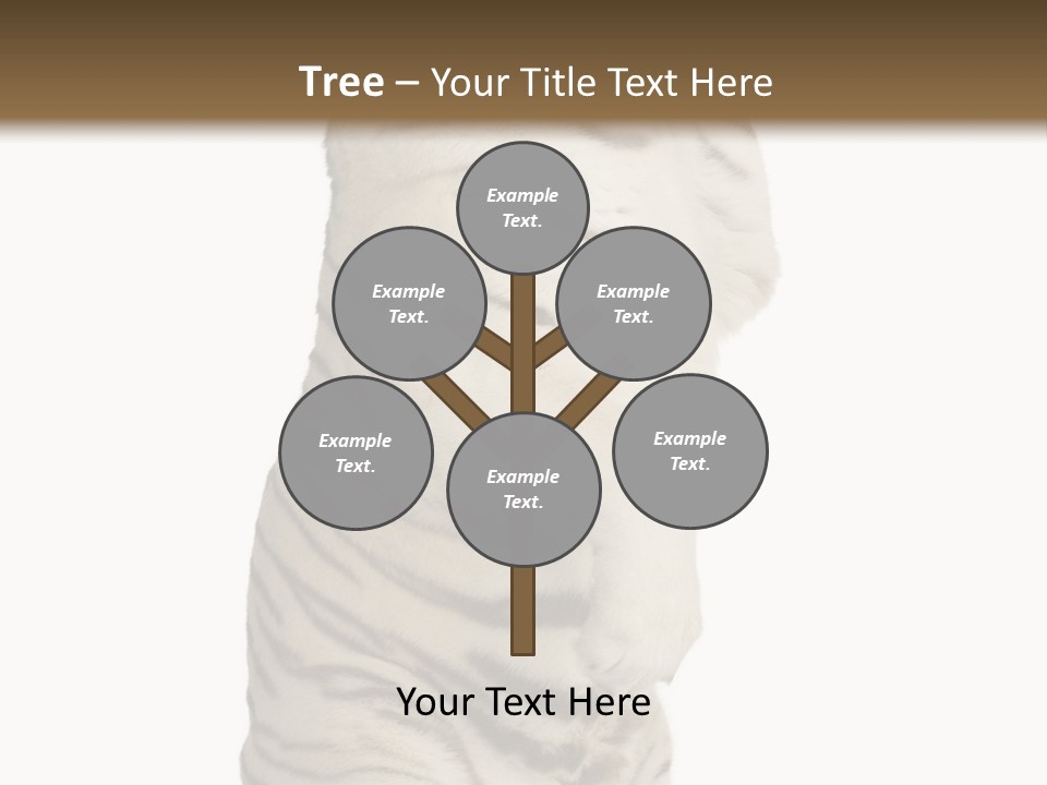 Striped Fang Creature PowerPoint Template