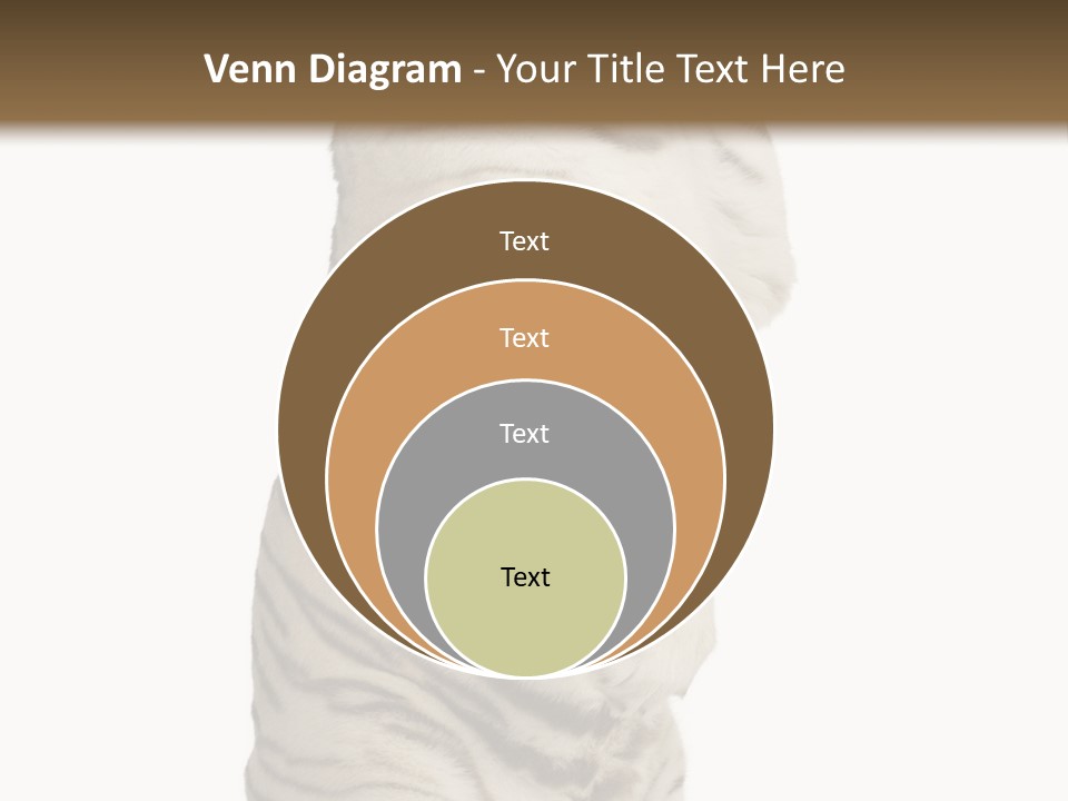 Striped Fang Creature PowerPoint Template