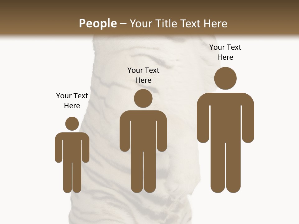 Striped Fang Creature PowerPoint Template