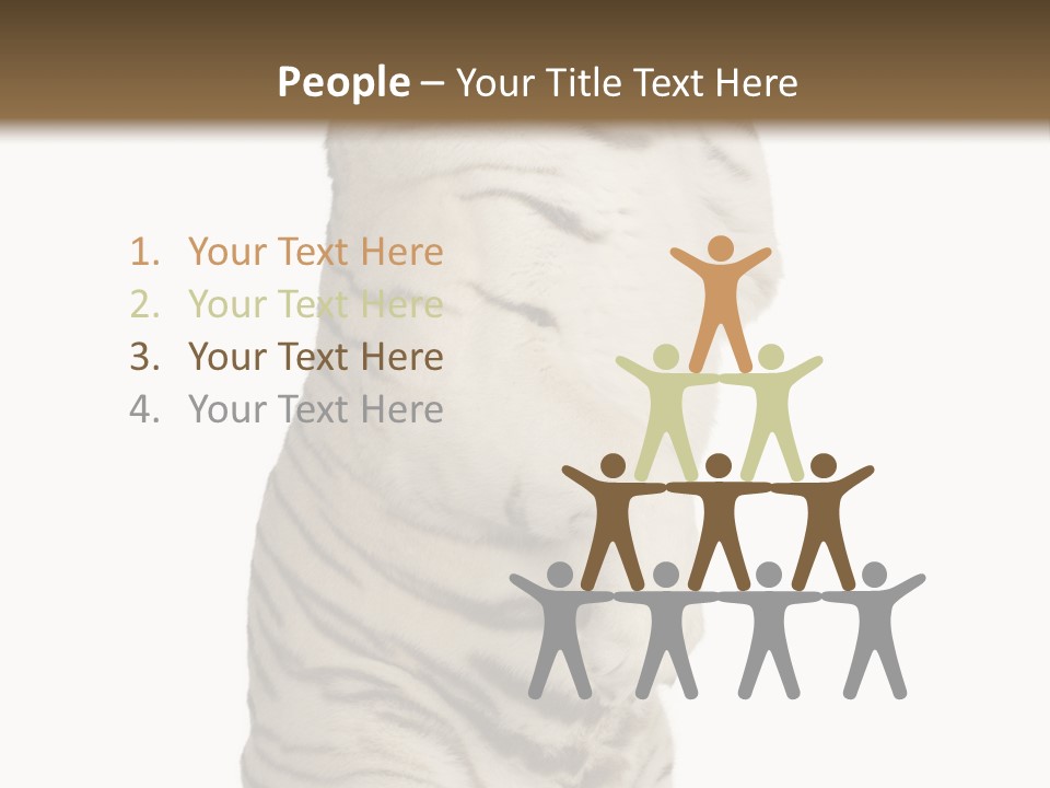 Striped Fang Creature PowerPoint Template