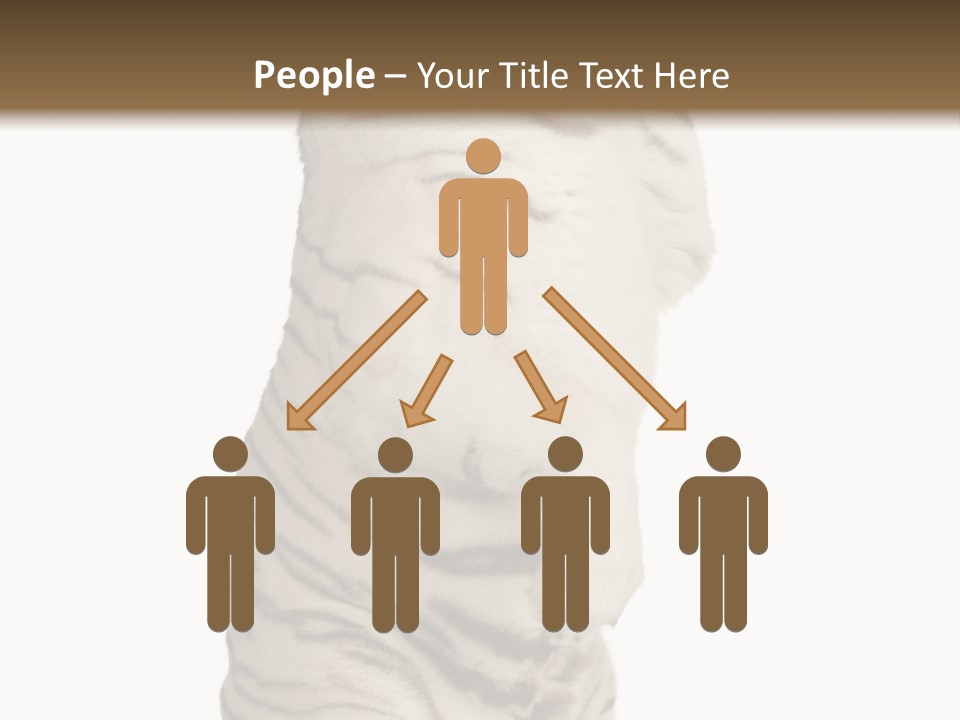 Striped Fang Creature PowerPoint Template