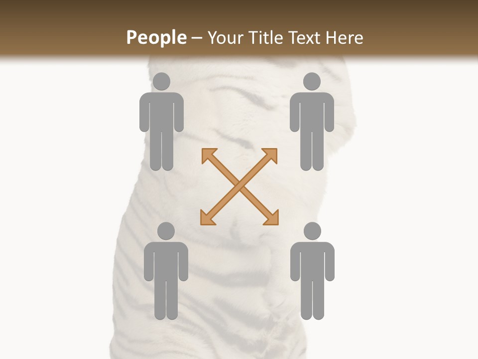 Striped Fang Creature PowerPoint Template