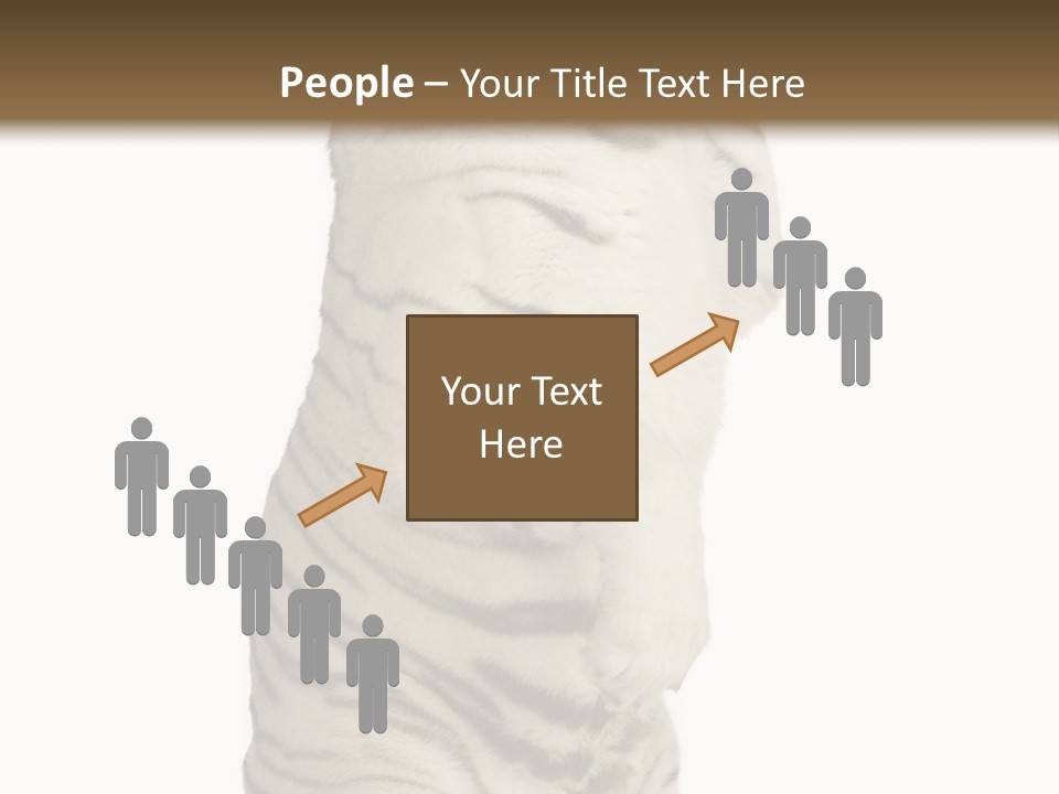 Striped Fang Creature PowerPoint Template