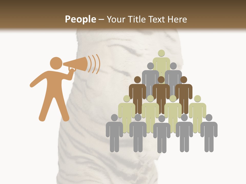 Striped Fang Creature PowerPoint Template