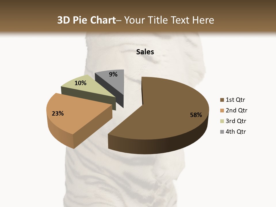 Striped Fang Creature PowerPoint Template