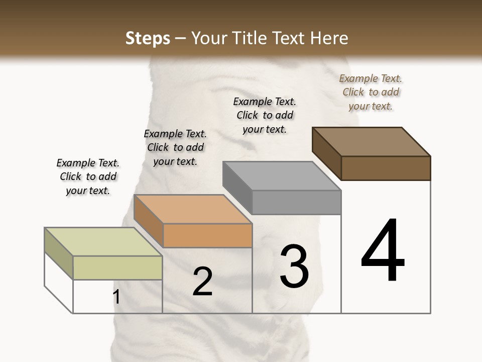 Striped Fang Creature PowerPoint Template
