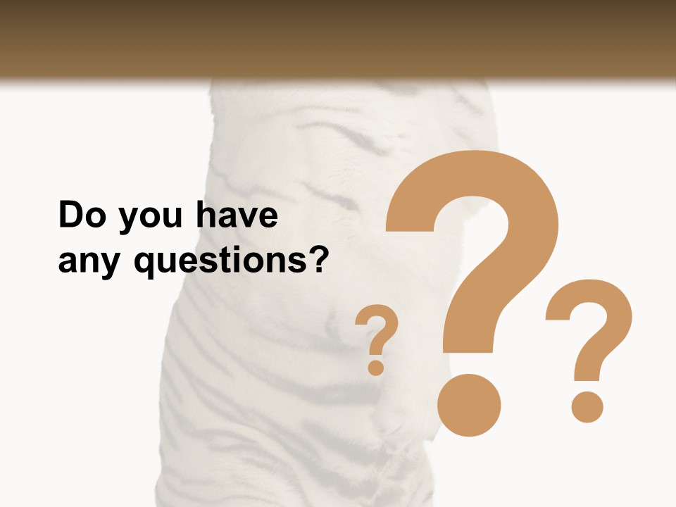 Striped Fang Creature PowerPoint Template