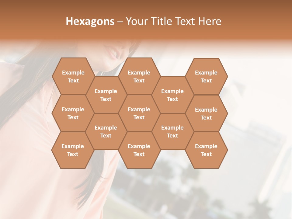 Looking Up Face Buildings PowerPoint Template