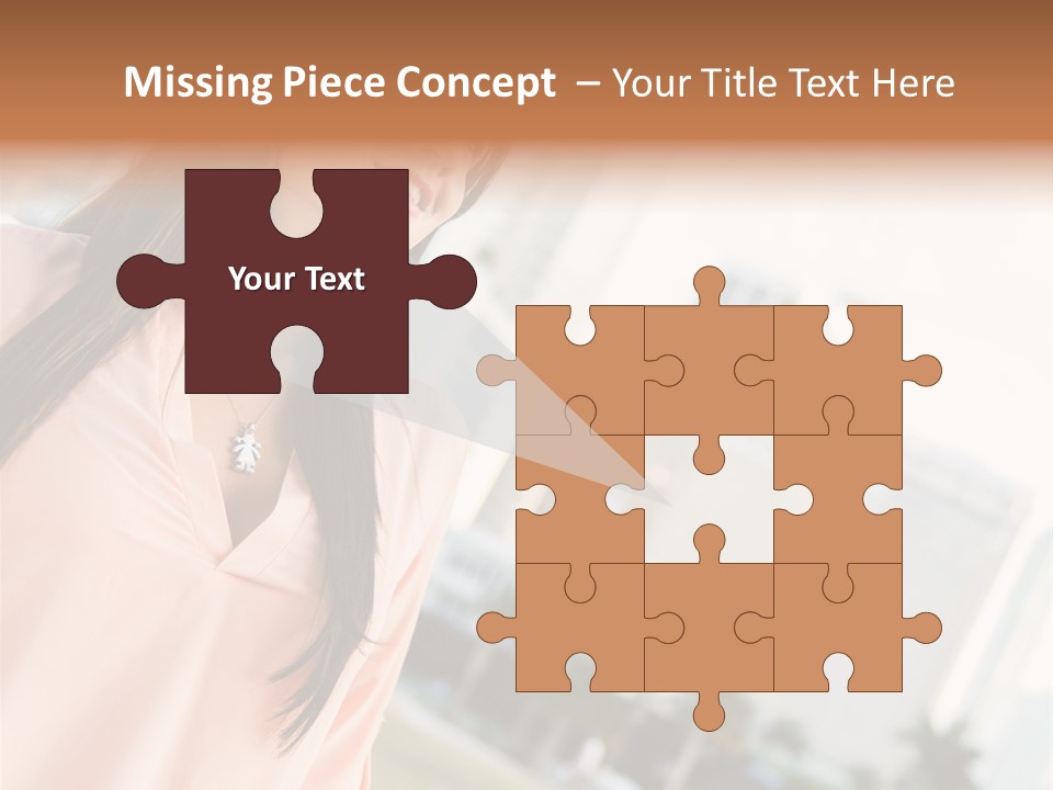 Looking Up Face Buildings PowerPoint Template