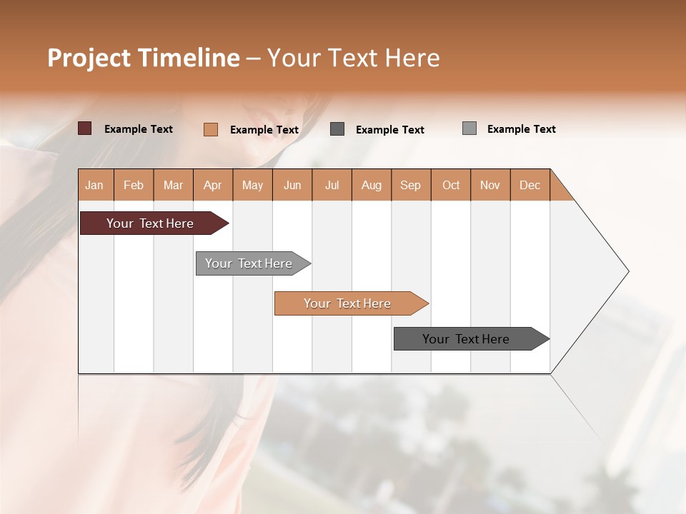 Looking Up Face Buildings PowerPoint Template