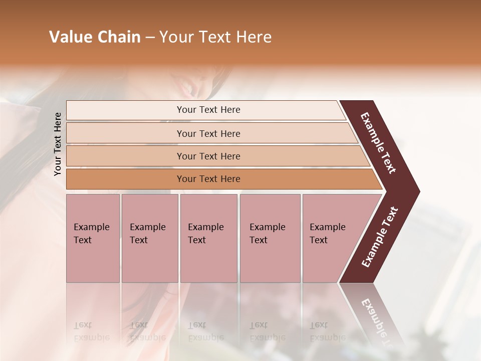 Looking Up Face Buildings PowerPoint Template