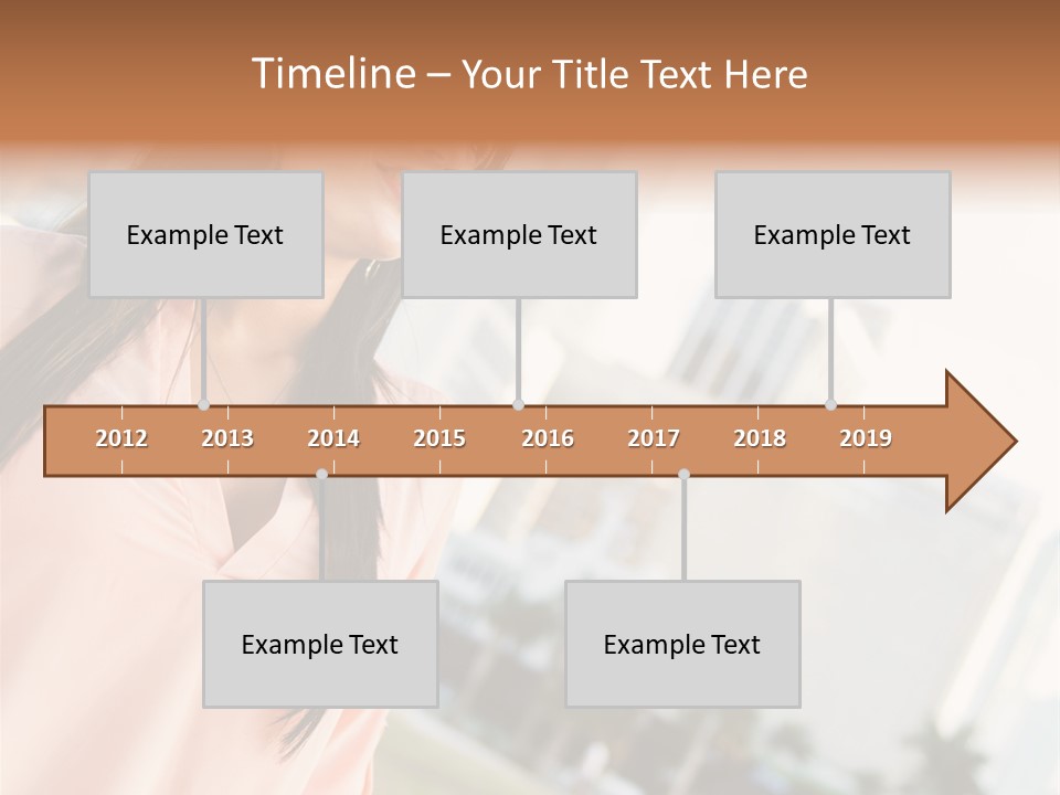 Looking Up Face Buildings PowerPoint Template