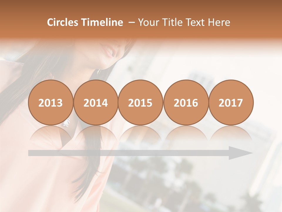 Looking Up Face Buildings PowerPoint Template