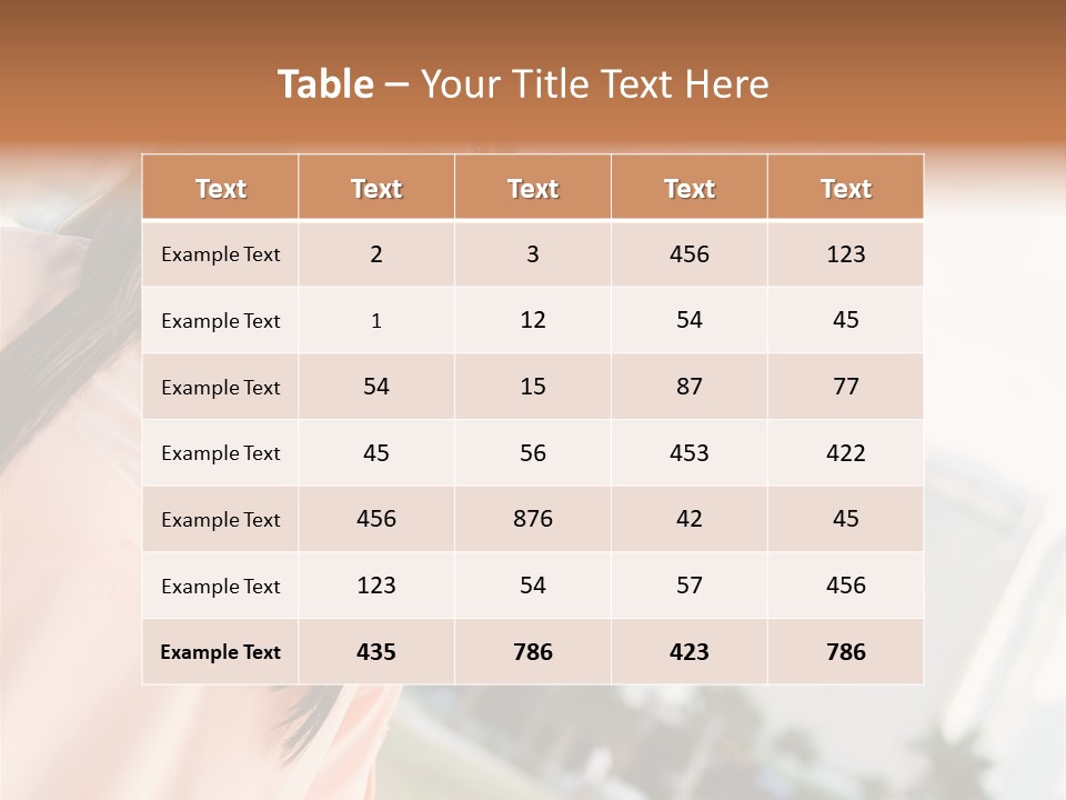 Looking Up Face Buildings PowerPoint Template