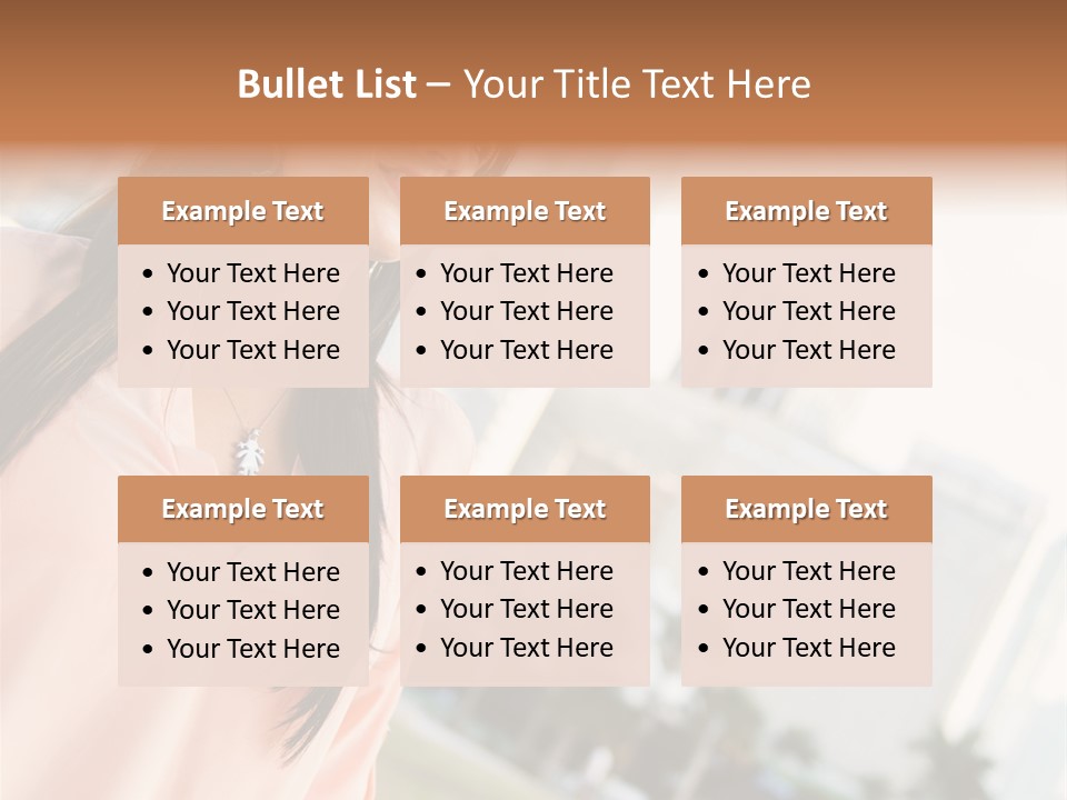 Looking Up Face Buildings PowerPoint Template