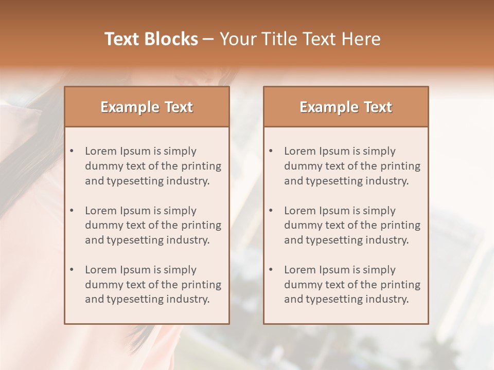 Looking Up Face Buildings PowerPoint Template