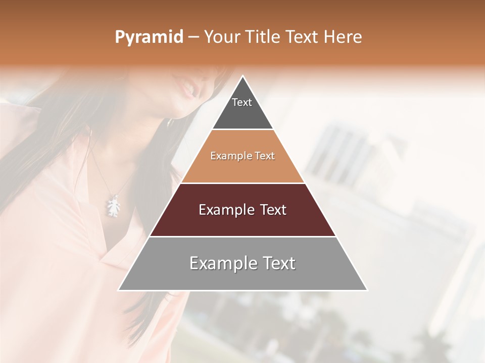 Looking Up Face Buildings PowerPoint Template