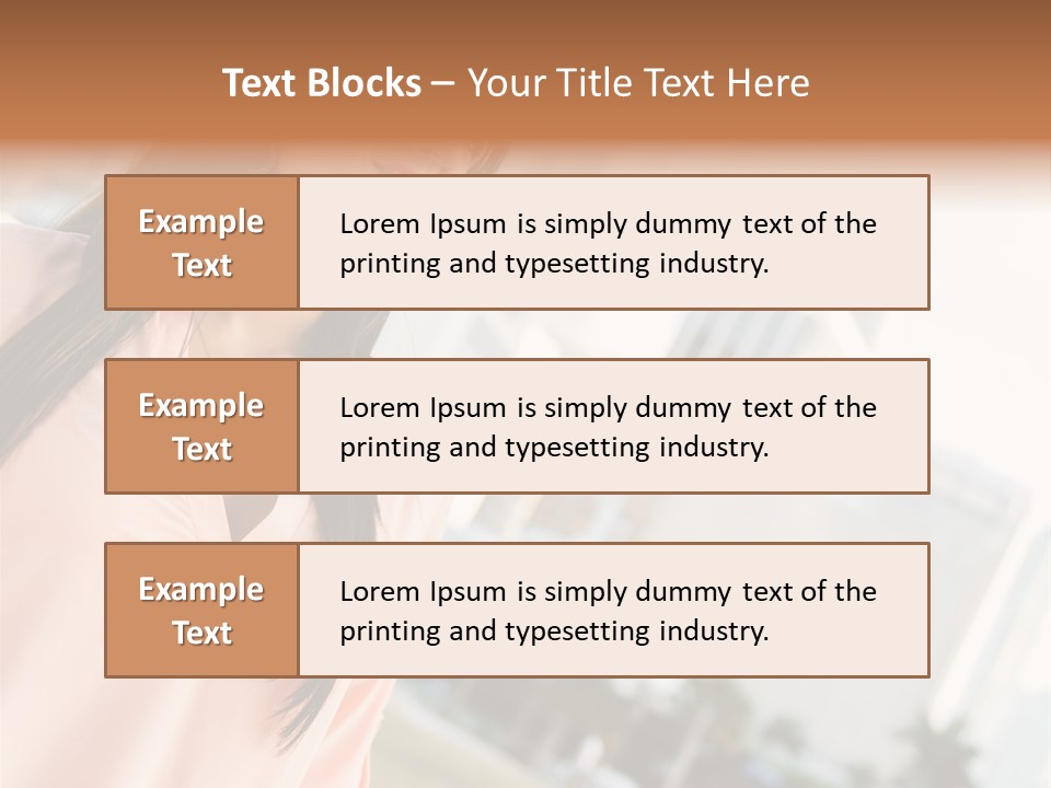 Looking Up Face Buildings PowerPoint Template