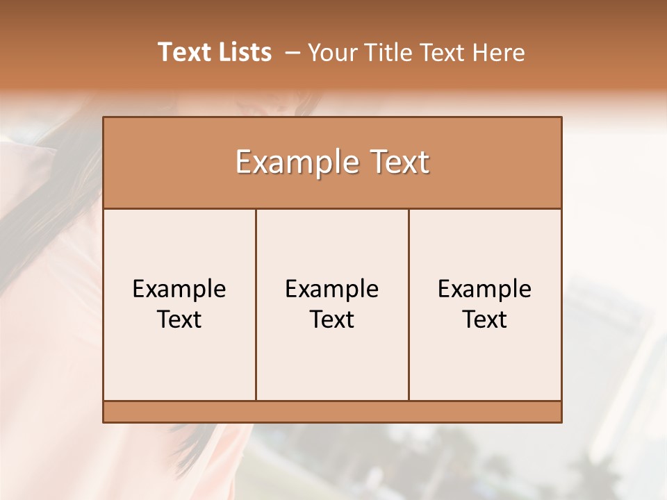 Looking Up Face Buildings PowerPoint Template