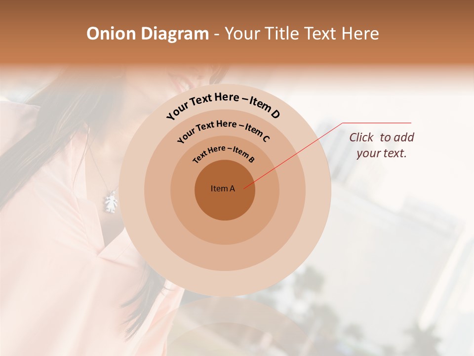 Looking Up Face Buildings PowerPoint Template