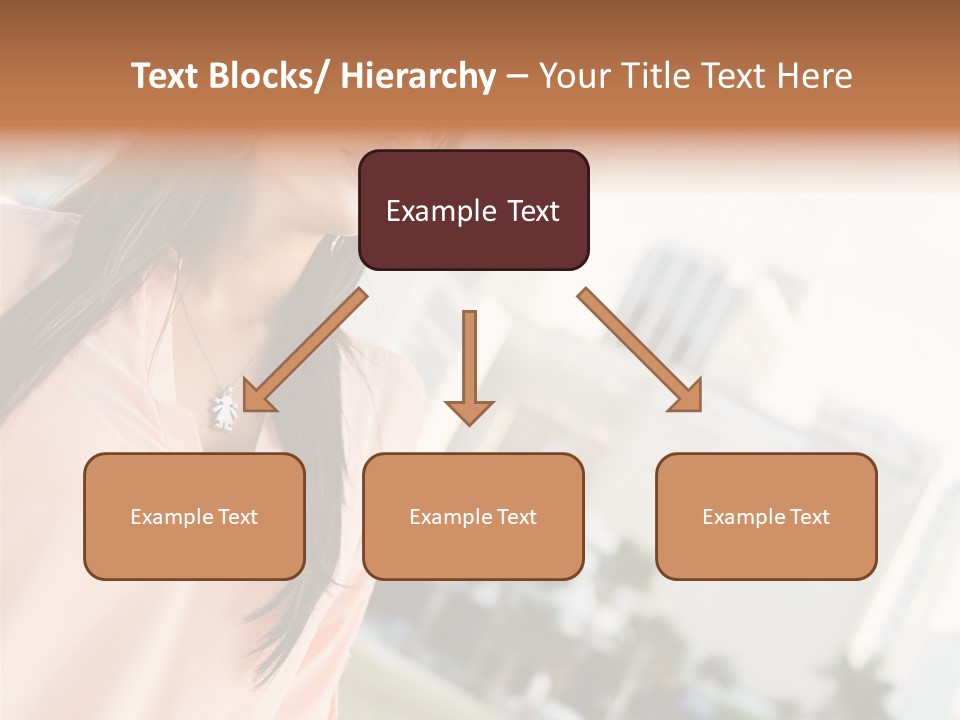Looking Up Face Buildings PowerPoint Template