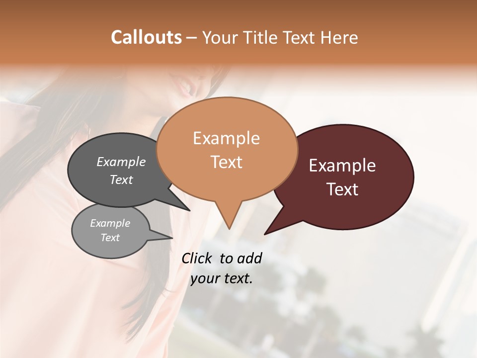 Looking Up Face Buildings PowerPoint Template