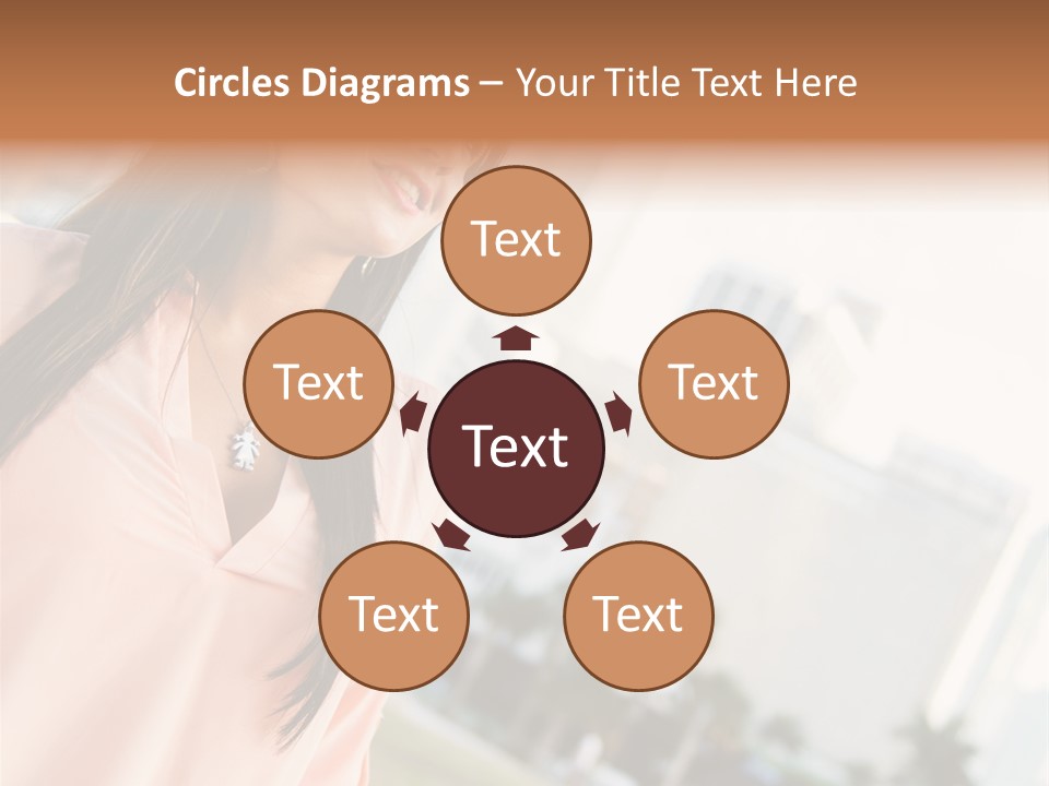 Looking Up Face Buildings PowerPoint Template