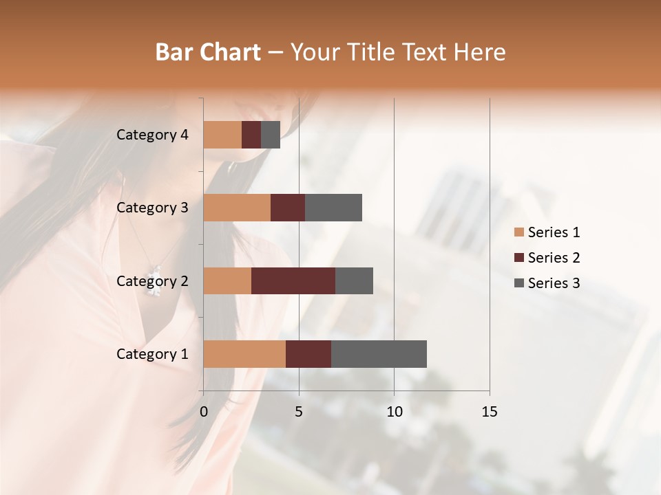 Looking Up Face Buildings PowerPoint Template