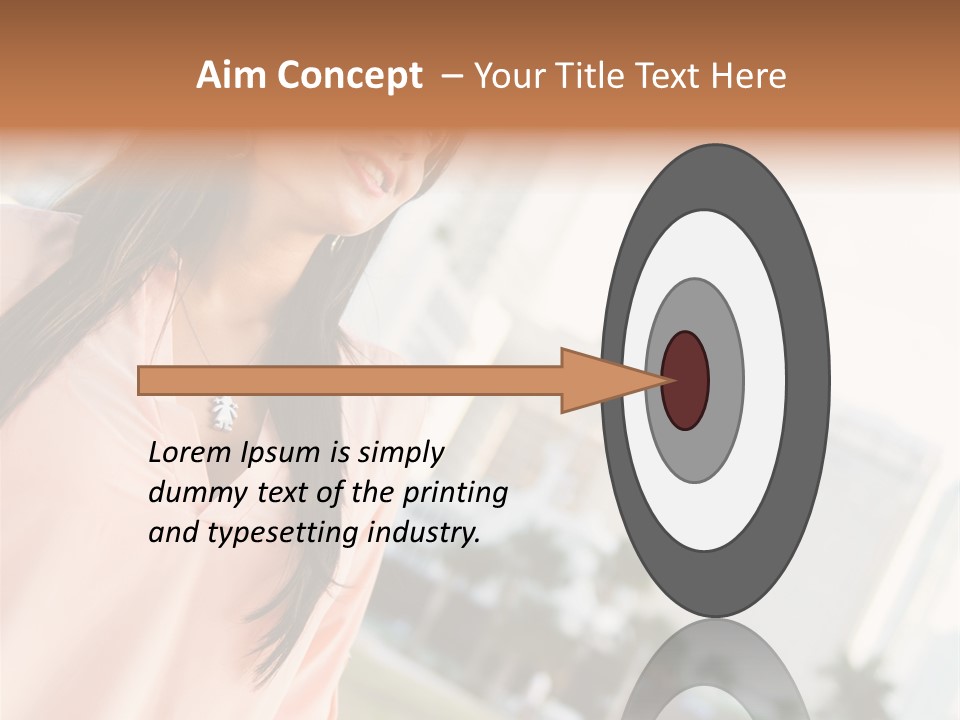 Looking Up Face Buildings PowerPoint Template