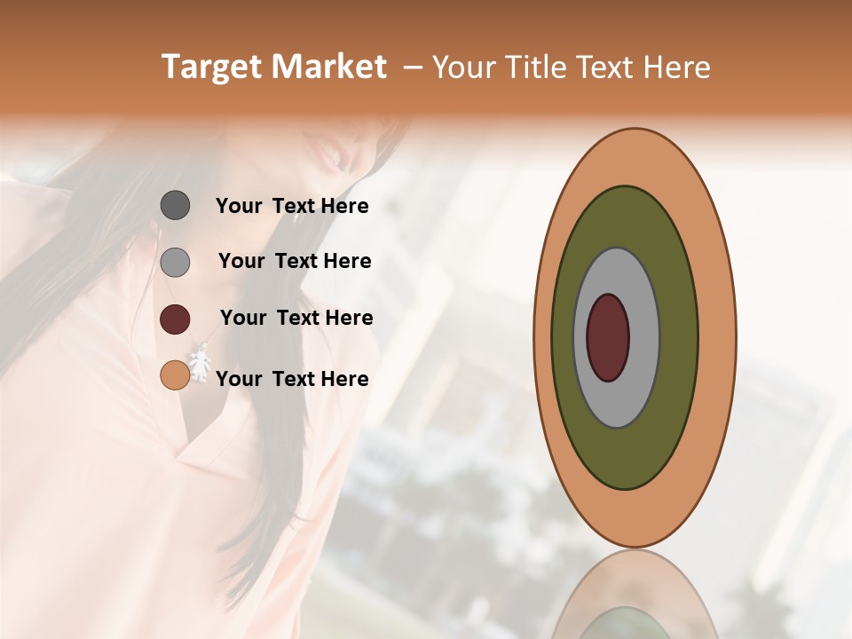 Looking Up Face Buildings PowerPoint Template