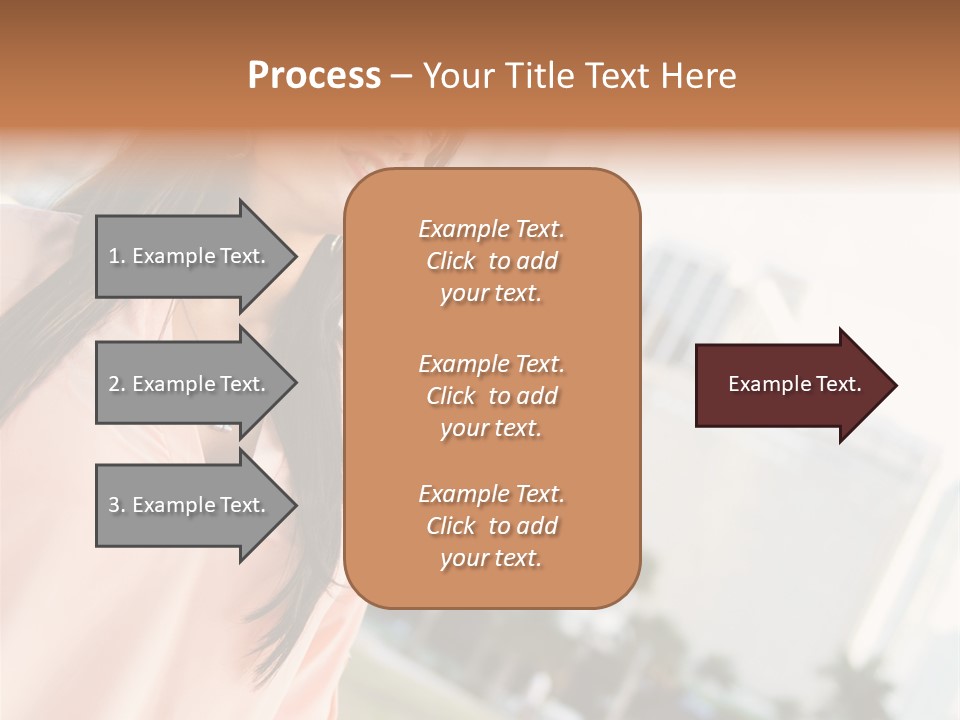 Looking Up Face Buildings PowerPoint Template