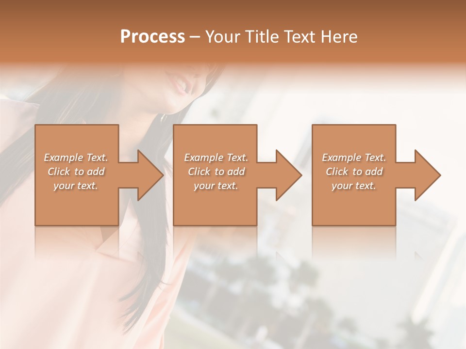 Looking Up Face Buildings PowerPoint Template